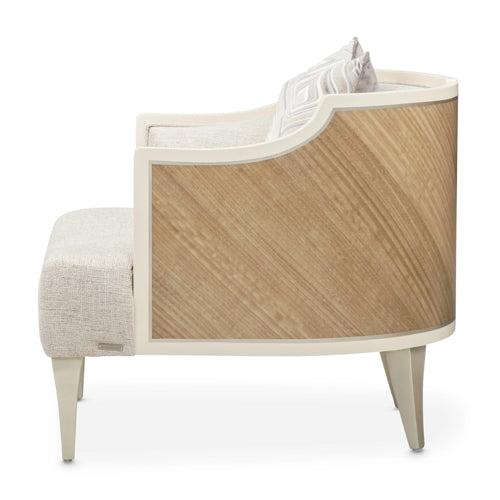AICO Furniture Camden Court Accent Chair in Pearl
