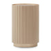 AICO Malibu Crest Round Chairside Table in Chardonnay 9007226-822 image