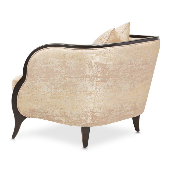 AICO Malibu Crest Living Room Chair in Dark Espresso