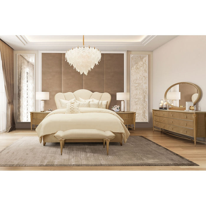 AICO Villa Cherie Mirror in Caramel