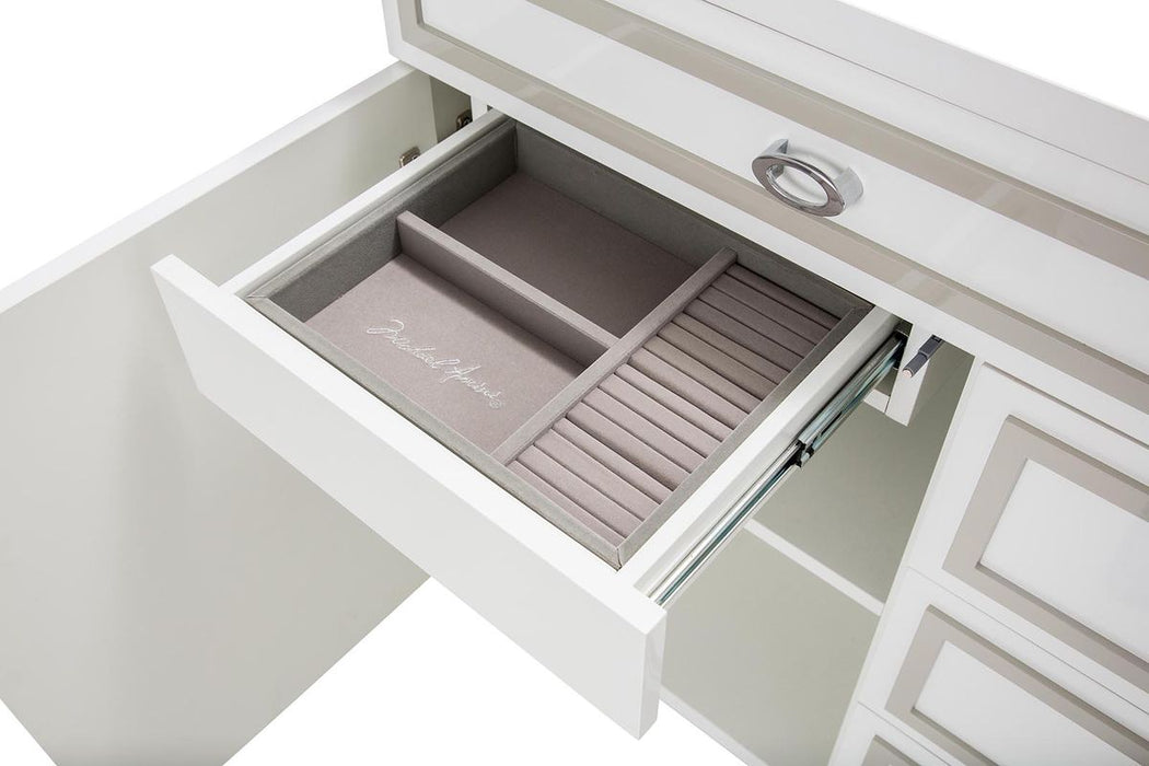 AICO Sky Tower Dresser in White Cloud