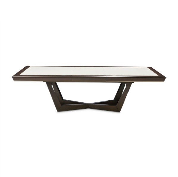 AICO Belmont Place Rectangular Dining Table in Espresso