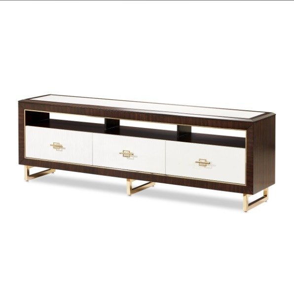 AICO Belmont Place Media Cabinet in Espresso image