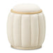AICO Furniture Camellia Field Round Bench in Caramel image