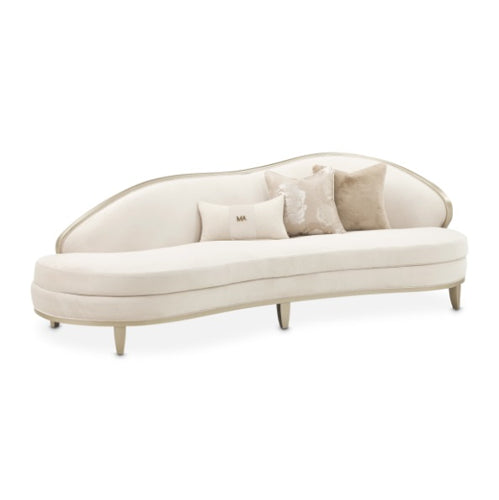 AICO Furniture Camellia Field Asymmetrical Sofa in Caramel image