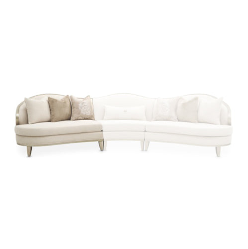 AICO Furniture Camellia Field LAF Loveseat Linen in Caramel image