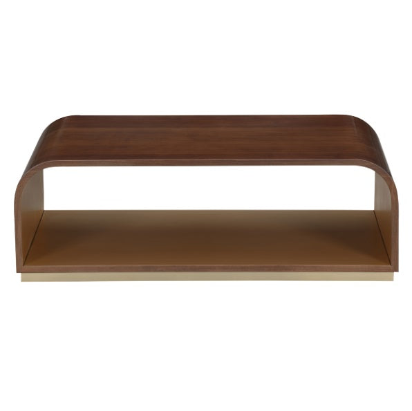AICO Furniture Houston Cocktail Table in Walnut