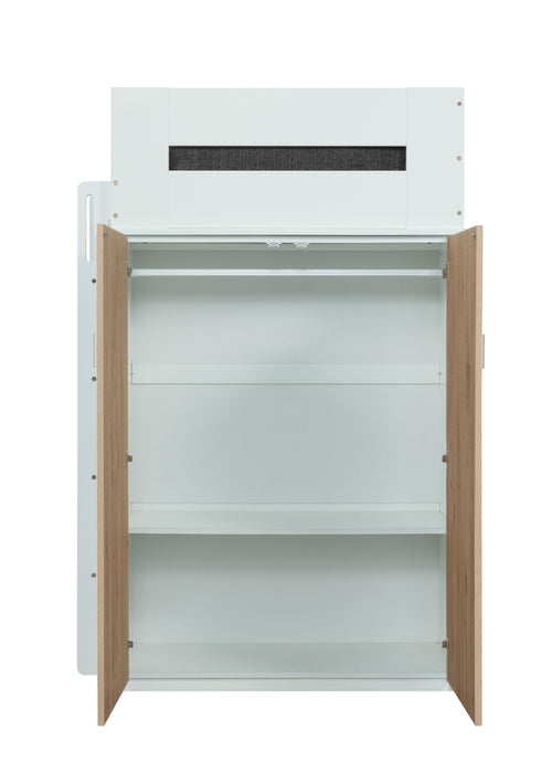 Nerice White & Oak Loft Bed