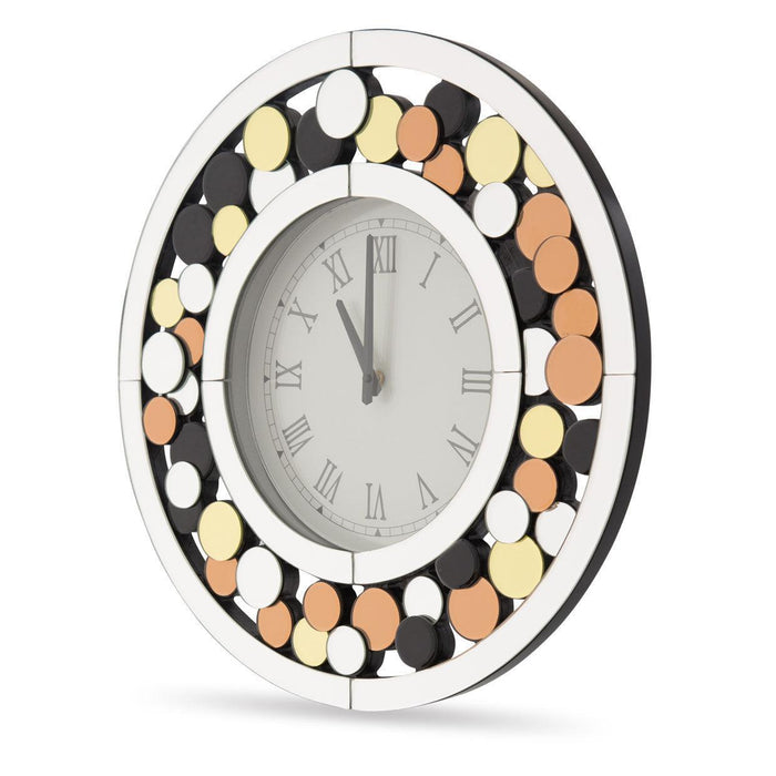 Montreal Round Clock w/Colored Accents