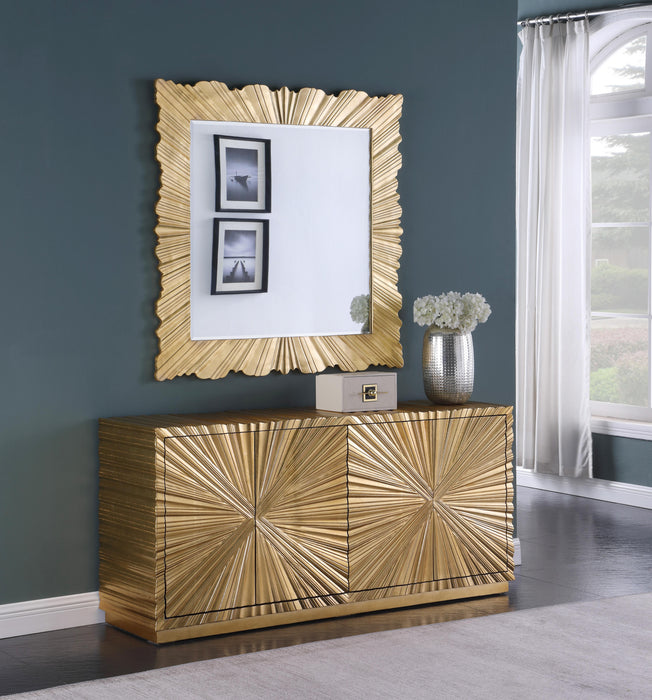 Golda Gold Leaf Mirror