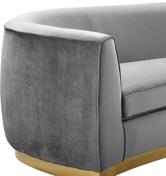 Julian Grey Velvet Chair
