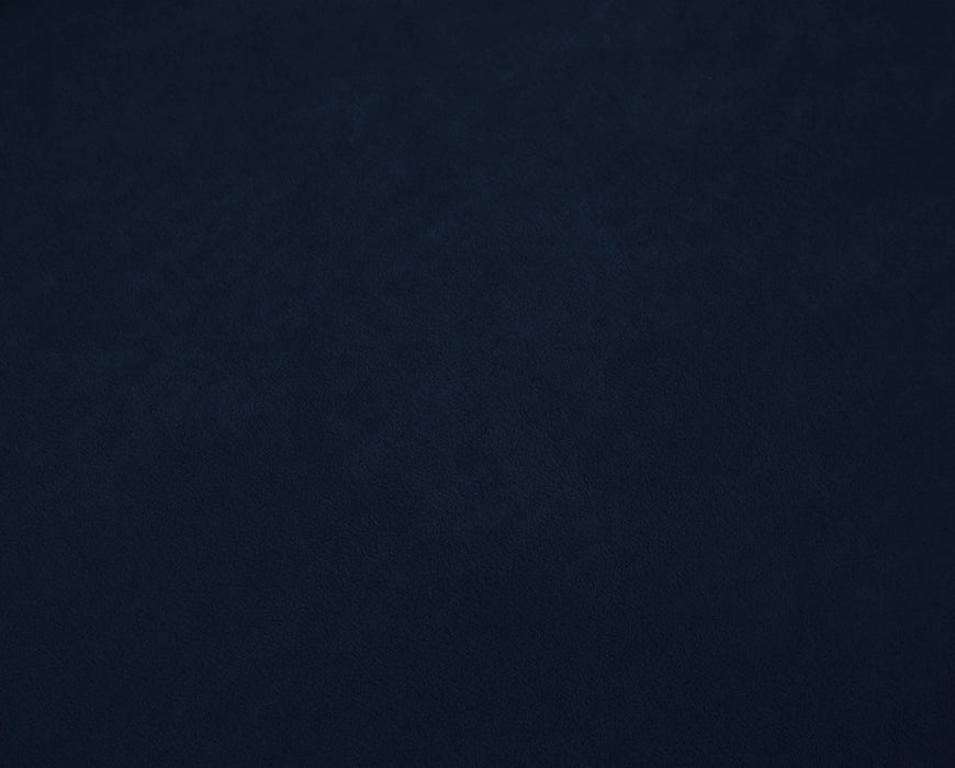 Cozy Navy Velvet Ottoman
