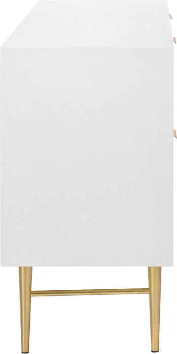 Modernist White Gloss Dresser