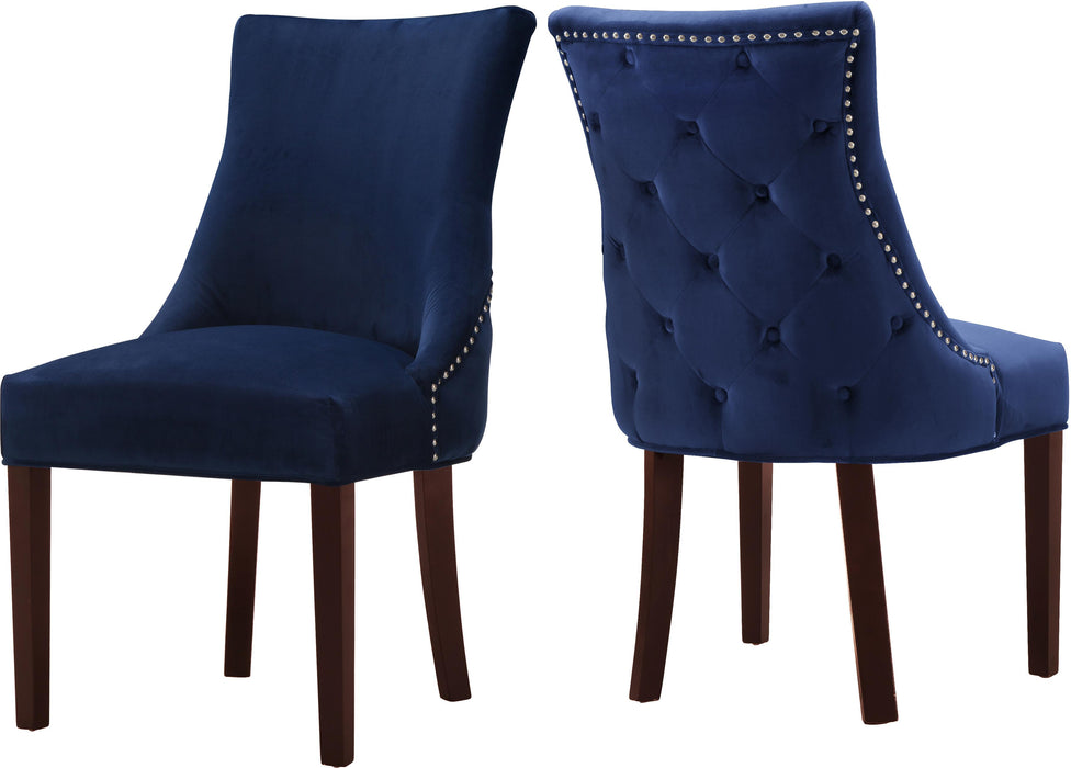 Hannah Navy Velvet Dining Chair