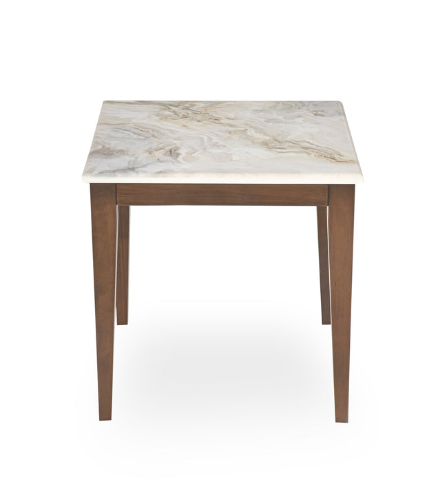 AICO Balboa End Table in Warm Walnut