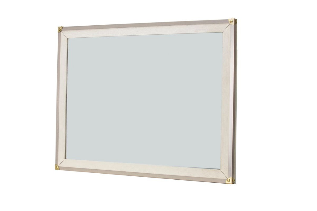 AICO Menlo Station Mirror in Eucalyptus image