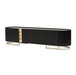 AICO Furniture Lisbon Media Cabinet in Silken Matte Black image