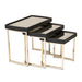 AICO Furniture Lisbon Nesting Table in Silken Matte Black image