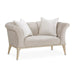 AICO Yvette Chair and A Half in Porcini Medium Champagne image