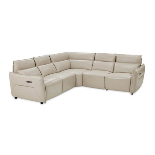 AICO Furniture Verona Storage Console in Light Gray image