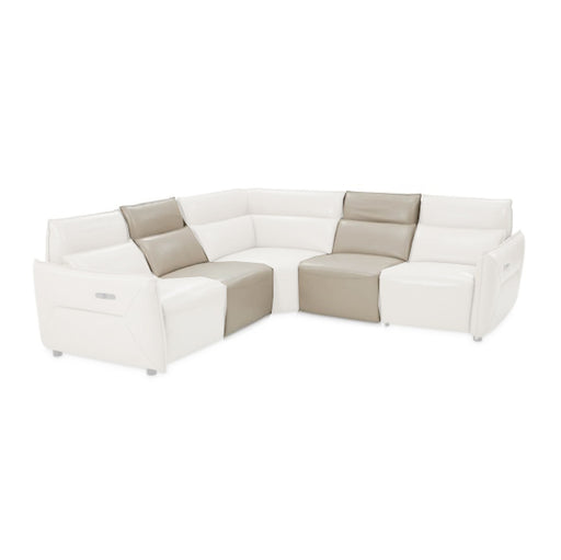 AICO Furniture Verona Armless Chair in Light Gray image