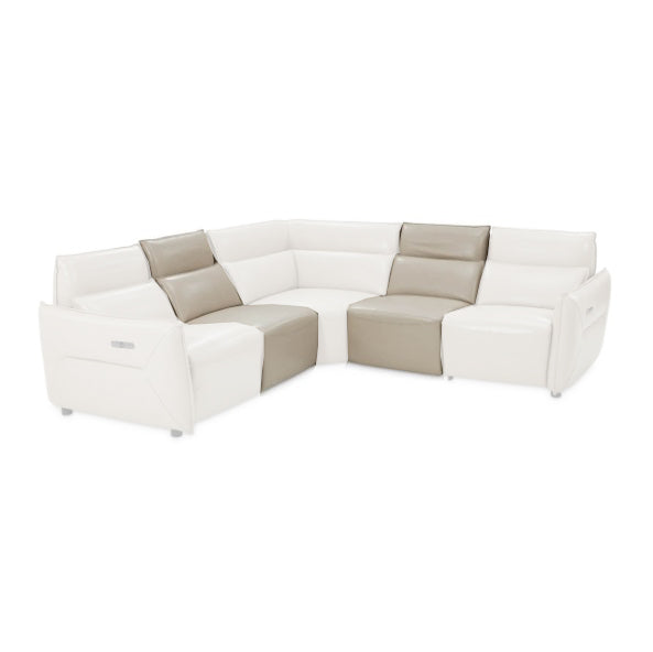 AICO Furniture Verona Armless Chair in Light Gray image
