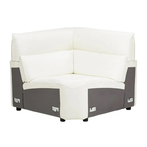 AICO Furniture Verona Corner Wedge in Snow White image