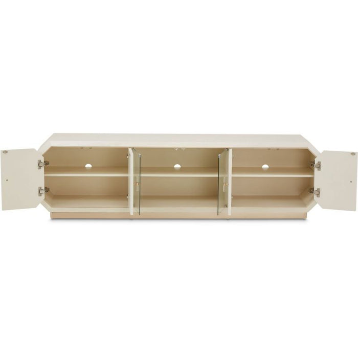 AICO La Rachelle Media Cabinet in Medium Champagne