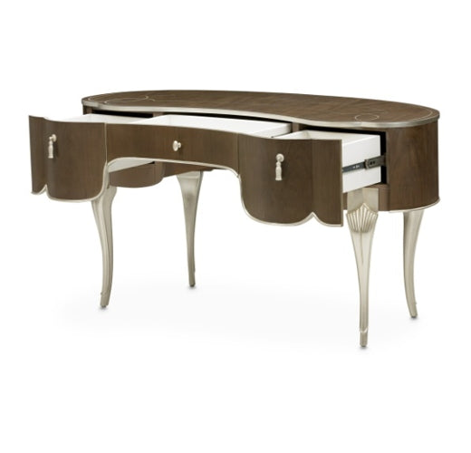 AICO Villa Cherie Vanity in Hazelnut