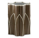 AICO Villa Cherie Chairside Table in Hazelnut image
