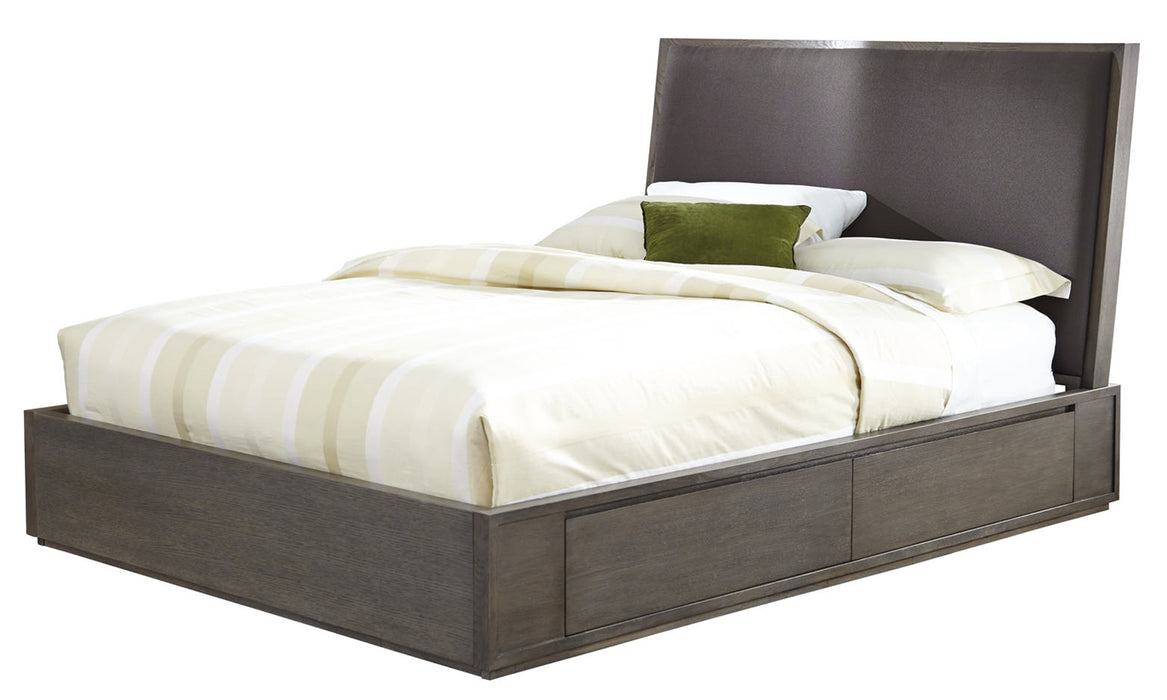 Palliser Maddox King Upholstered Storage Platform Bed in Sea Gray 112-951KK image