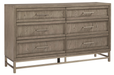 Palliser Furniture Venice 6 Drawer Dresser in Silver Oak 120-456 image