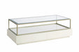 Palliser Delany 2 Drawer Cocktail Table in Ivory/ Champagne 860-050 image
