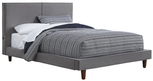 Palliser Furniture Talbot Queen Upholstered Platform Bed in Dark Gray 934-941KQ image