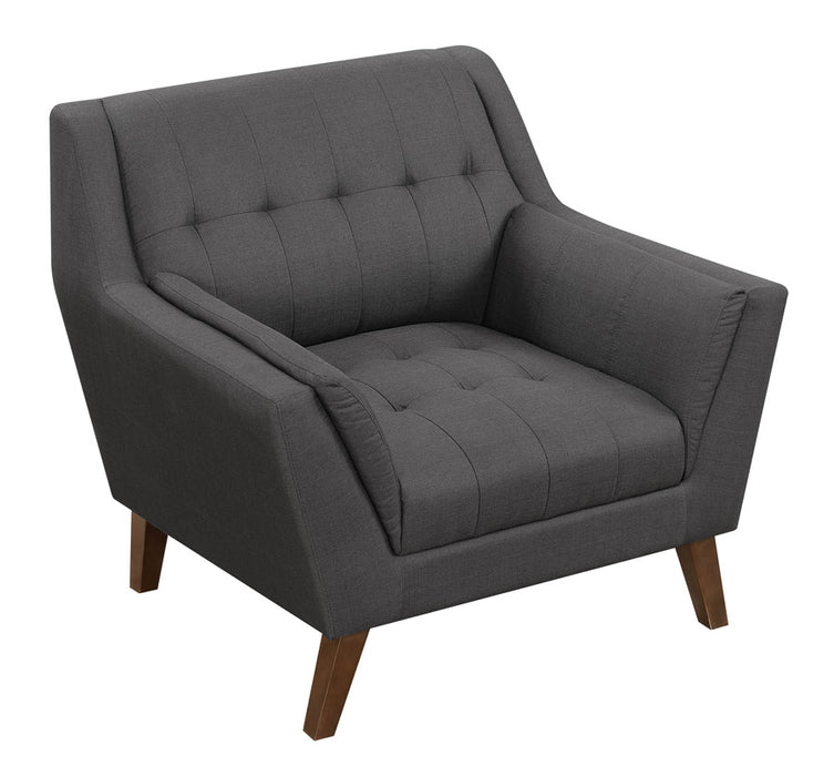 Emerald Home Furnishings Binetti Chair in Charcoal U3216-02-03