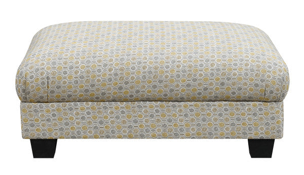 Emerald Home Furnishings Carter Accent Cocktail Ottoman in Vintage Gold U3477-22-41