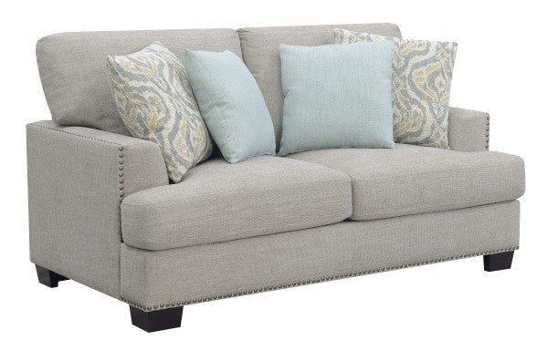 Emerald Home Furnishings Kinsley Loveseat in Gray U3792-01-03
