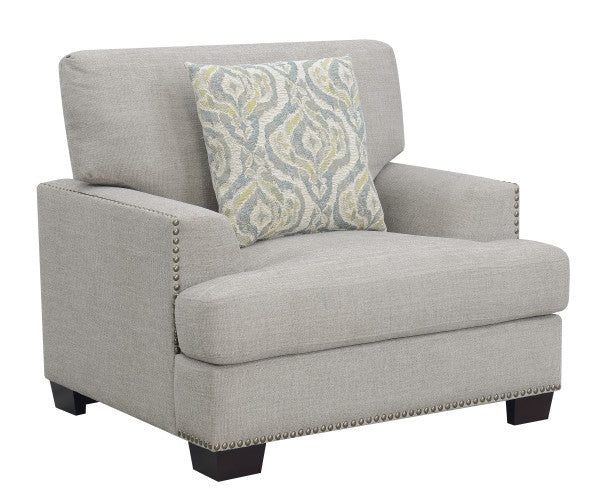 Emerald Home Furnishings Kinsley Chair in Gray U3792-02-03A