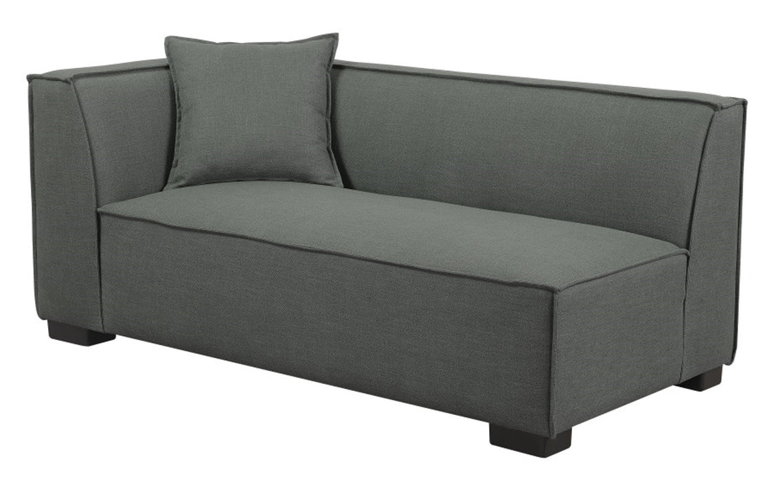 Emerald Home Lonnie LSF Loveseat in Gray Cinder U4331-11-03