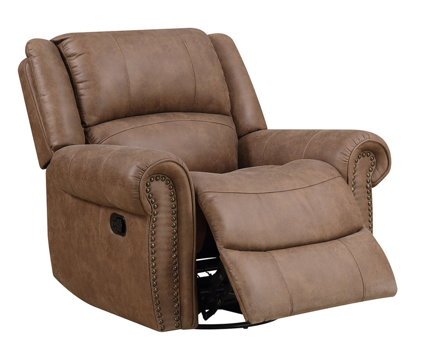 Emerald Home Spencer Swivel Recliner in Brown U7122-04-05