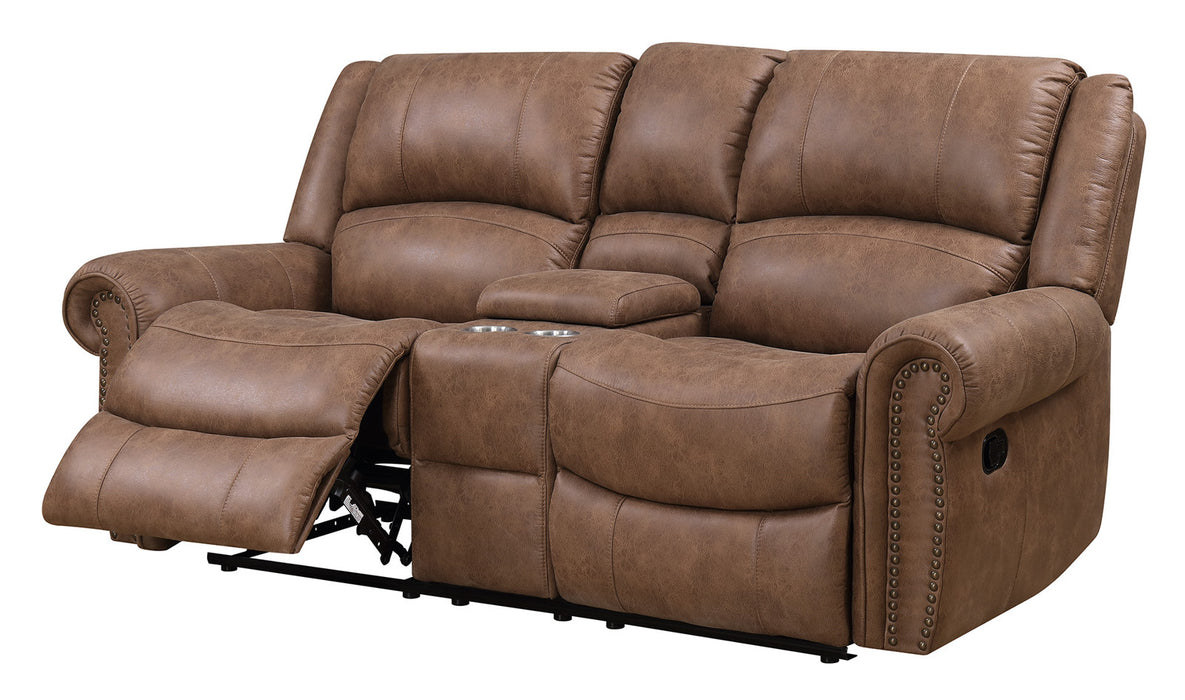 Emerald Home Spencer Loveseat in Brown U7122-09-05