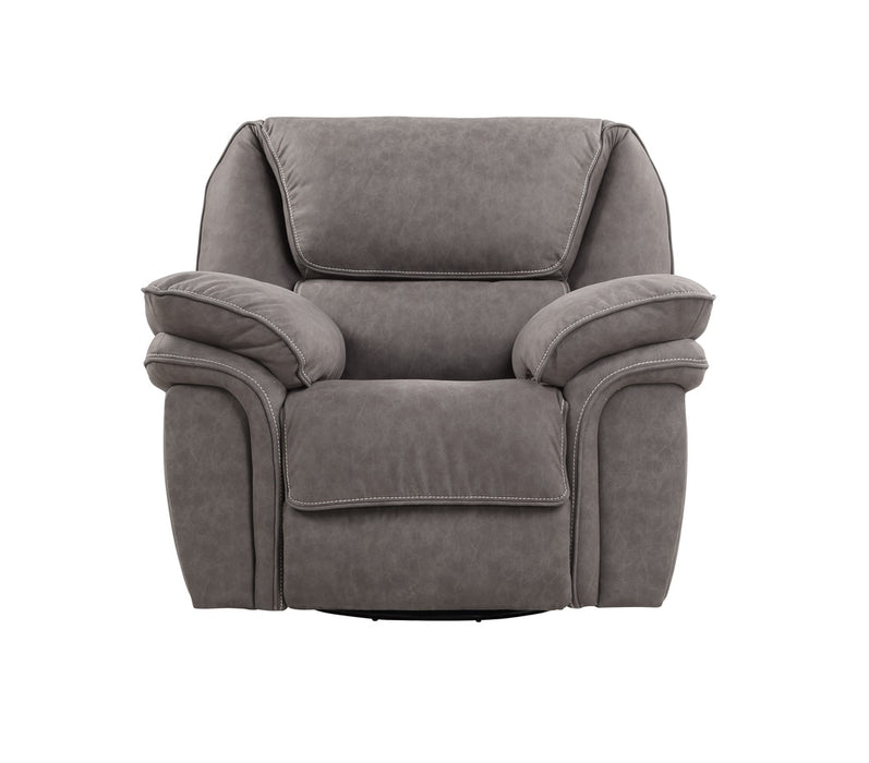 Emerald Home Allyn Swivel Glider Recliner in Gray U7127-04-03
