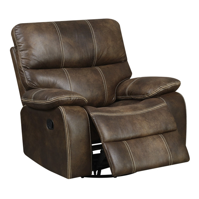 Emerald Home Jessie James Swivel Glider Recliner in Brown U7130-04-05