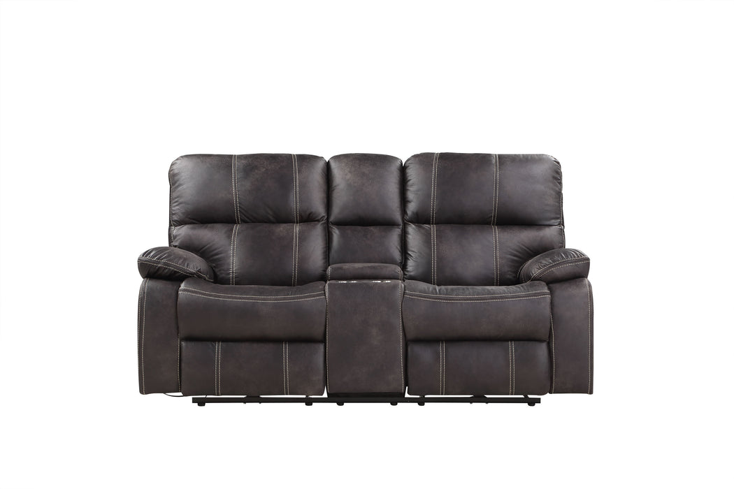 Emerald Home Jessie James Swivel Glider Recliner in Grey U7130-04-03